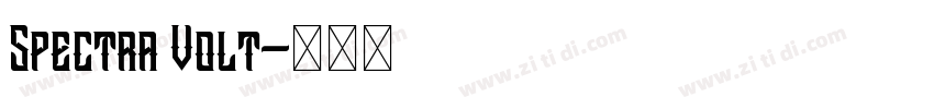 Spectra Volt字体转换
